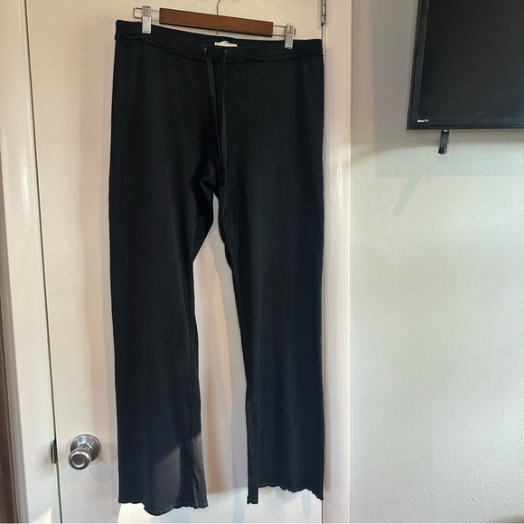 Mod-O-Doc Casual Elegance Y2K Flared Sweatpants. Black. Medium. 100% Cotton - Picture 1 of 6